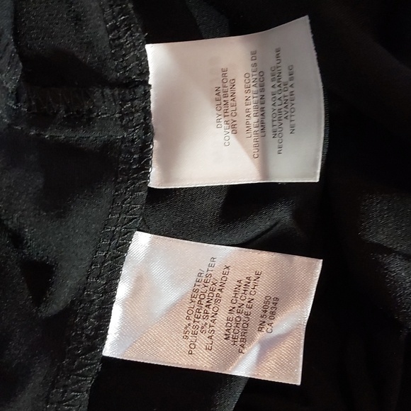 Evan Picone- Formal Black Deep V Ruching Slimming Cocktail Dress W Bling Sz.10 - Picture 10 of 10